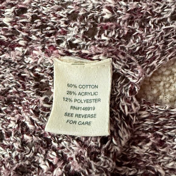 Mudd Junior's Size Small Cardigan Long Sleeve Knitted Maroon Hooded Pockets - Picture 5 of 6